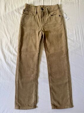 GAP Kids Corduroy Khaki Pants, size 7 Slim - NWT